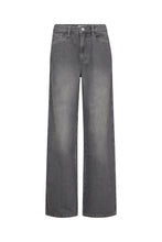 Load image into Gallery viewer, Anja Jeans deliver a clean, structured silhouette with subtle edge. Featuring a high waist and straight wide leg, they’re designed to elongate the body and offer modern elegance with ease.
Crafted from soft stretch denim for comfort and hold throughout the day.
Size & Fit
• High waist
• Wide straight leg silhouette
• Full length
Details
• Five-pocket design
• Zip and button fastening
• Dark rinse finish with tonal stitching
• Stretch denim for flexibility and structure