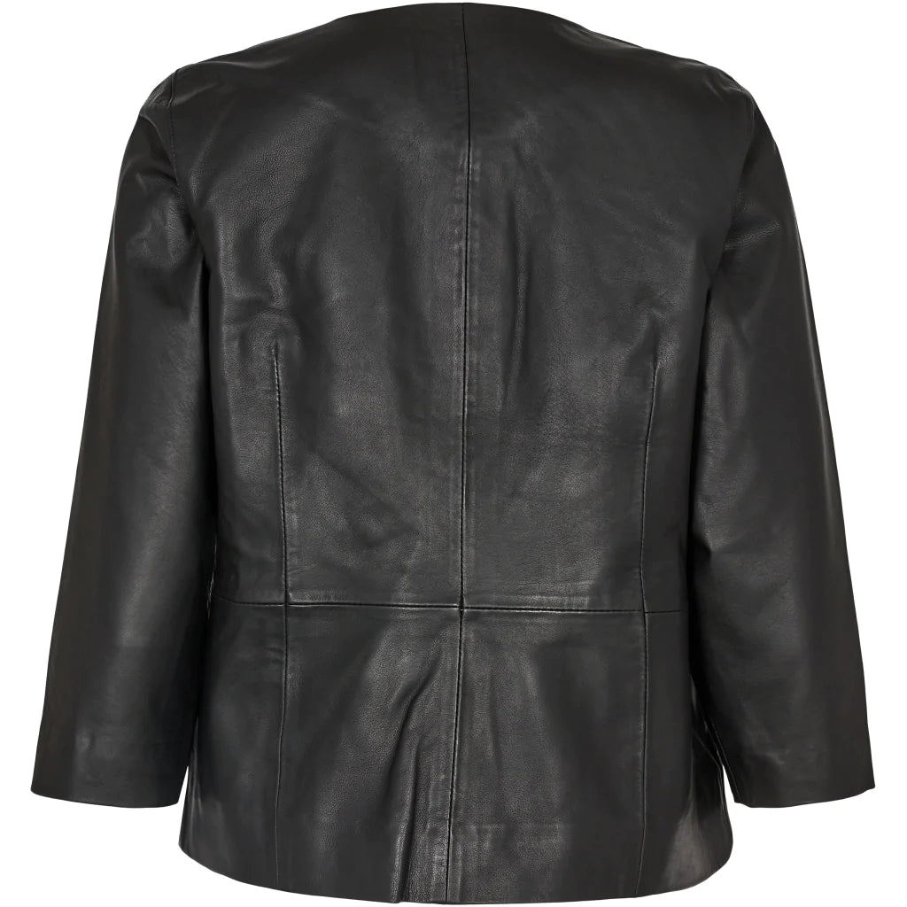 Quarter sleeve 2025 leather jacket