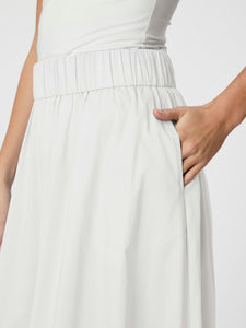 NEO NOIR Yara long poplin skirt