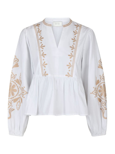 NEO NOIR Ginia Embroidered Blouse