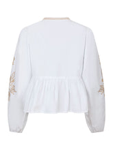 Load image into Gallery viewer, NEO NOIR Ginia Embroidered Blouse