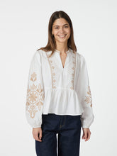 Load image into Gallery viewer, NEO NOIR Ginia Embroidered Blouse