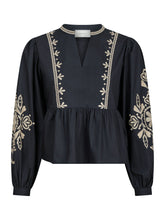 Load image into Gallery viewer, NEO NOIR Ginia Embroidered Blouse