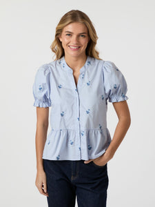NEO NOIR Savy Embroidered Blouse