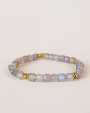 Load image into Gallery viewer, MUJA JUMBA Bracelet big square bead with gold g.pl   (22069)