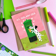 Load image into Gallery viewer, Ag Seoladh Grá - Love Card