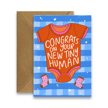 Load image into Gallery viewer, New Tiny Human - Funny New Baby Card