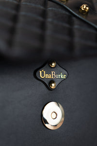 UNA BURKE LEATHER Quilted Shoulder Bag
