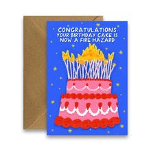 Load image into Gallery viewer, Fire Hazard - Cheeky Birthday Card