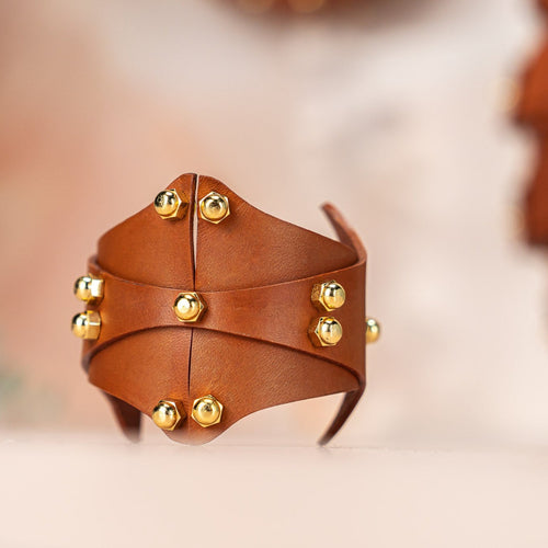 UNA BURKE LEATHER  Unisex Horizontal Cuff