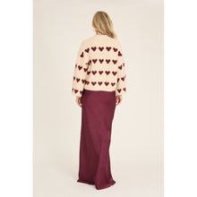 Load image into Gallery viewer, A-VIEW Heart Knit Pullover