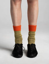 Load image into Gallery viewer, A rib that keeps its shape past midnight.

LUBLIN RHYTHM - Fine-rib knit in combed cotton yarn, with an optional fold-over cuff — wear it clean or flip it for a color 

OEKO-TEX® certified yarns and endlessly wearable.

All our socks are produced in Georgia at our SEDEX-certified factory, ensuring responsible working conditions, high quality standards, and thoughtful production from start to finish.

Cotton Combed 84% / Polyamide 11% / Elastane 5%