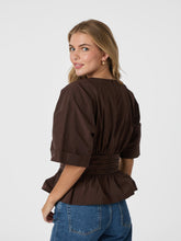 Load image into Gallery viewer, Neo Noir Annegret Poplin Blouse