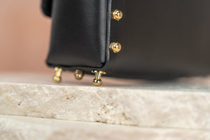 UNA BURKE LEATHER Quilted Shoulder Bag
