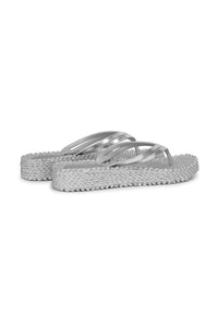ILSE JACOBSEN Platform Flip Flops Metallic (Cheerful08m)