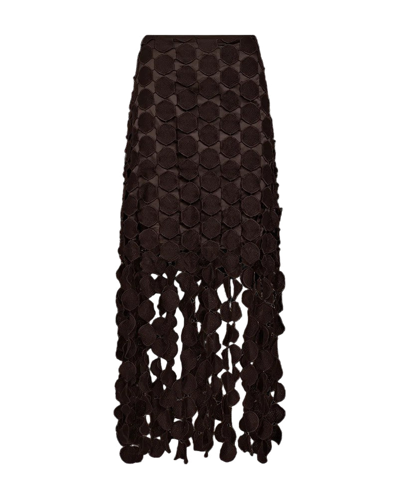MTHEA-SKIRT is a skirt in a premium material with a knee-length underskirt, side zip fastening and fringe effect at the bottom for a refined look.


Zip fastening
Underskirt
Fringe effect
Unique Muse print
Denim