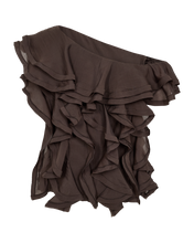 Load image into Gallery viewer, COPENHAGEN MUSE Tilly One-shoulder blouse with Ruffles  (211438)
