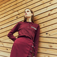 Load image into Gallery viewer, CMVERAN-POLO is a long-sleeved polo shirt in a premium material with a fine-knitted texture, ribbing as well as a logo detail on the chest with sequins and small rhinestones.

Fine-knitted texture
Ribbing
Logo detail on the chest with rhinestones and sequins