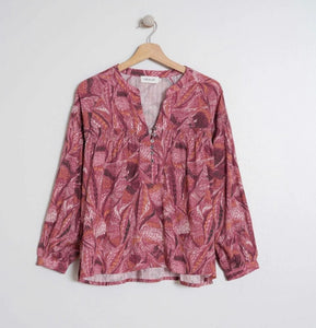 INDI & COLD Marble Print Blouse