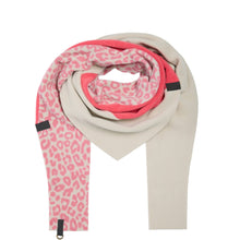 Load image into Gallery viewer, This triangle scarf in unique colour combinations is made from leftover fabrics from this season’s production, that would have otherwise been destroyed.

A sustainable choice and part of our limited edition NO WASTE collection. Choose your preferred colour combination and enjoy the softness of our fleece.

The colour combinations change with the current collection’s colours.

- 100% EU production
- 70% polyester min. 50% recycled
- 30% viscose min. 20% recycled
- OEKO-TEX® STANDARD 100 