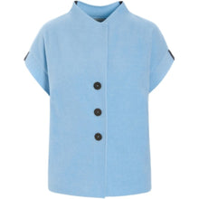 Load image into Gallery viewer, This soft vest is perfect for in-between seasons to keep warm. Wear it over a nice shirt and close it with a belt, for a more feminine look. You can choose between different colours and the boxy shape makes this vest suitable for both casual and everyday wear.

- 100% EU production
- 70% polyester min. 50% recycled
- 30% viscose
- OEKO-TEX® STANDARD 100 cert. no. 2176-347 DTI
- Machine washable - wear again after few hours.