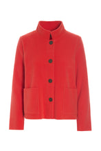 Load image into Gallery viewer, Short cardigan with a shawl collar, pockets and button placket. Short version of the bestseller 7162. Choose your regular size like the model or go oversized for a looser fit.