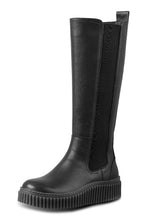 Load image into Gallery viewer, Tall classic Chelsea boots in smooth leather with side elastic and an inside zipper.
