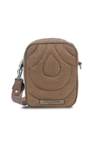 Load image into Gallery viewer, This small crossbody bag is crafted from a padded fabric with a unique quilted pattern. It features an adjustable logo strap for a comfortable fit and a magnetic snap closure at the back pocket for easy organization.

Materials:

Composition: 100% Polyester
Lining: 100% Polyester