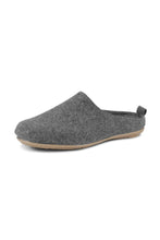 Load image into Gallery viewer, Wool slipper mules for cosy days at home, simple, timeless, and elegant.


These slipper mules in wool are made for cosy days at home, resting on a rubber outsole. Simple, timeless, and elegant. Made in Europe.

Materials:

Composition: 70% Wool, 30% Polyester
Insole: 70% Wool, 30% Polyester
Outsole: 100% Natural Rubber