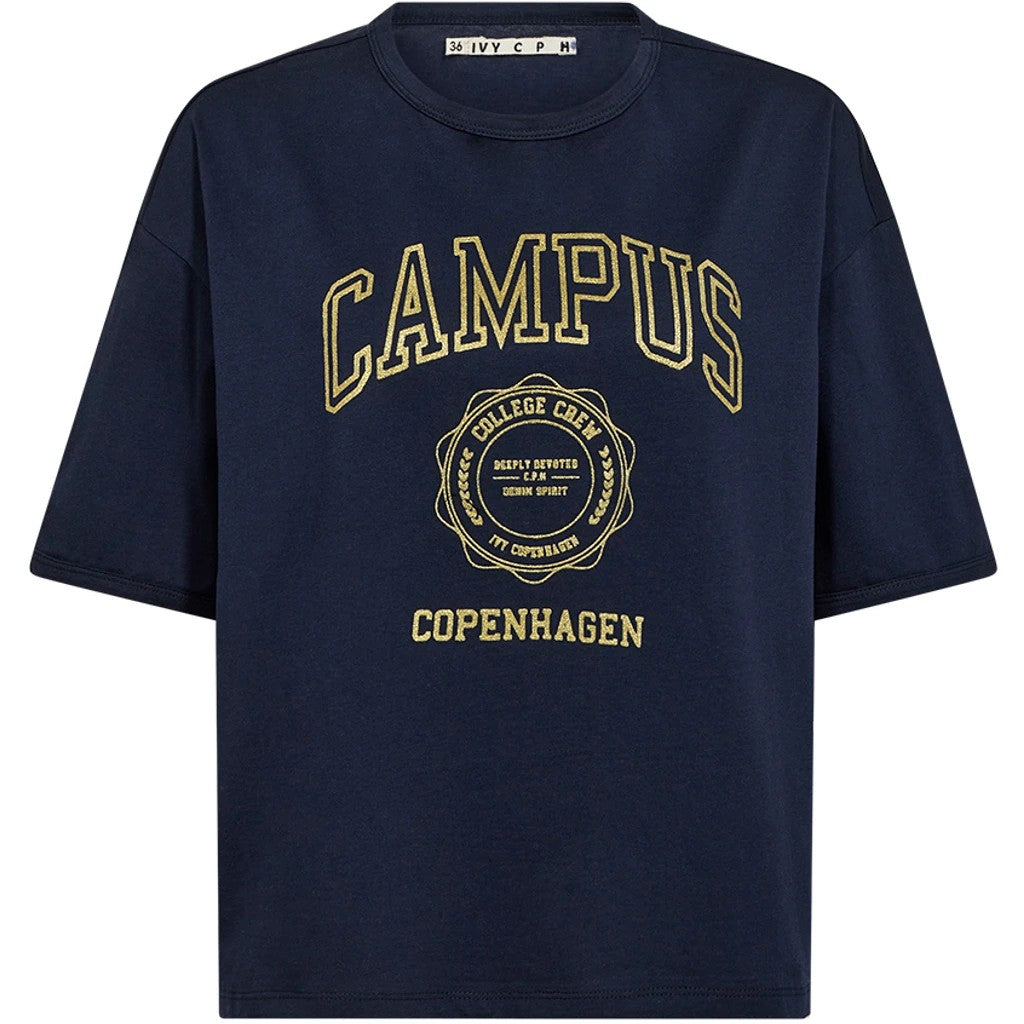 IVY COPENHAGEN Campus glitter tee