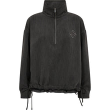 Load image into Gallery viewer, The Isla Half Zip Sweat combines an oversized silhouette with sporty details and an effortless drape. Designed with a high zip neckline, dropped shoulders and adjustable drawstring hem.
Size &amp; Fit
• Oversized fit
• Dropped shoulders
• Adjustable hem
Details
• Half zip closure
• High neckline
• Tonal embroidered IVY logo
• Adjustable drawstring hem