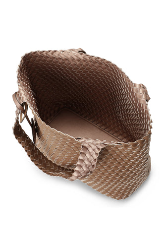 Ilse Jacobsen reversible bag08 woven bag with two 
shoulder handles