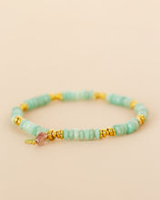 Load image into Gallery viewer, Bracelet amazonite oval beads and heart g.pl CA