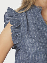 Load image into Gallery viewer, NEO NOIR Siona Emb Stripe Top