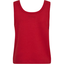 Load image into Gallery viewer, A versatile knitwear staple. Abby is a soft tanktop with a reversible design — wear it with either the round neckline or the deeper scoop in front depending on your mood or styling.
Crafted in a brushed wool blend, it feels warm, light, and effortlessly chic.
Perfect on its own or layered under matching knitwear.
Size &amp; Fit
• Regular fit
• Hip length
• Reversible neckline
Details
• Brushed wool blend
• Wide shoulder straps
• Fully fashioned finish