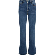 Load image into Gallery viewer, Jelena Jeans in California Blue strike the perfect balance between structure and stretch. Cut from soft denim with just the right amount of hold, these jeans feature a mid-rise waist and subtly flared leg that elongates the silhouette. The classic five-pocket design and gently faded wash offer timeless appeal
Size &amp; Fit
• Mid-rise waist
• Slim fit through the thigh
• Slightly flared leg