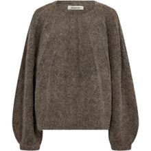 Load image into Gallery viewer, Maddie LS Knit is a soft and airy knit designed with a relaxed silhouette and subtle textured detailing. The voluminous sleeves and ribbed trims create an effortless shape, making it an easy piece to wear throughout the season.
Size &amp; Fit
• Relaxed fit
• Voluminous sleeves
• Ribbed hem and cuffs
Details
• Soft lightweight knit
• Round neckline
• Textured knit detailing
• Ribbed trims