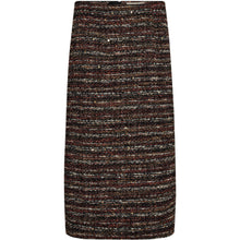 Load image into Gallery viewer, The Peyton Pencil Skirt is designed with a high waist and a slim, straight silhouette that falls to a flattering midi length. The richly textured weave with subtle sequin details gives it a dressed-up feel.
Size &amp; Fit
• High waist
• Slim fit
• Straight pencil silhouette
• Midi length
Details
• Textured woven quality
• Subtle sequin details
• Back zip closure