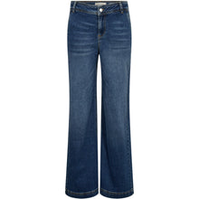 Load image into Gallery viewer, Asta French Jeans are designed with a high waist and a relaxed wide-leg silhouette that creates an elongated and effortless look. Crafted in the Rivoli Mid dark wash, they combine classic denim character with a modern, refined feel.

Size &amp; Fit
• High waist
• Wide-leg fit
• Full length
Details
• Zip and button closure
• Classic five-pocket design
• Medium Stretch