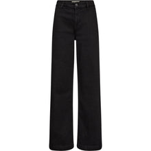 Load image into Gallery viewer, Gilly French Jeans are designed with a
mid waist and a wide-leg silhouette for a modern, elongated look. Crafted from soft stretch denim.
Size &amp; Fit
• Mid waist
• Wide-leg fit
• Full length
Details
• Five-pocket design
• Zip and button closure
• Stretch denim