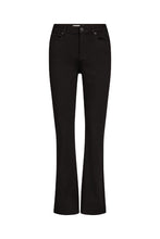 Load image into Gallery viewer, Jelena 3D Jeans is designed to sculpt and flatter with a sleek silhouette and subtle kick flare. The fitted leg elongates the silhouette, while the gently flared hem creates a balanced and feminine finish.
Size &amp; Fit
• Mid to high waist
• Slim fit through hip and thigh
• Flared leg
Details
• Five-pocket design
• Button and zip closure
• Belt loops
• Stretch denim with shaping effect