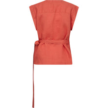 Load image into Gallery viewer, PIESZAK Lina linen wrap blouse