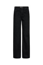 Load image into Gallery viewer, Our Birkin Jeans, where classic style meets modern comfort. These straight-leg jeans feature a high waist and a slim fit around the hips, offering a timeless silhouette that flatters all body types.

Designed for everyday wear, the Birkin Jeans provide the perfect blend of style and functionality.

Size &amp; Fit:
• High waist for a flattering, secure fit.
• Straight leg for a sleek and classic look.
• Five pockets with zip and button closure for convenience.
• Medium stretch denim 