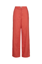 Load image into Gallery viewer, The Lina Linen Pants are a perfect blend of effortless elegance and comfort, designed for a relaxed yet polished look. Crafted from breathable linen, these straight-leg pants offer a lightweight and airy feel, making them ideal for warm-weather styling.

Size &amp; Fit:
• High-waisted for a flattering silhouette
• straight -leg cut for a relaxed and elongating effect
• Full-length design for versatile styling

Details:
• Made from 100% linen for a natural, breathable finish
• Button and zip closure 