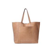Load image into Gallery viewer, Nuha is a spacious and practical work bag, perfect for carrying everything you need on the go. It features a front pocket integrated into the design and sturdy shoulder handles. The main compartment is open and secures with a snap closure.