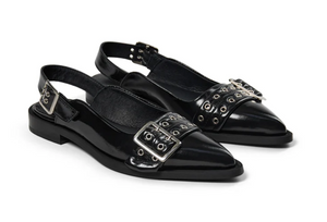 PAVEMENT SASO Slingback Black Patent