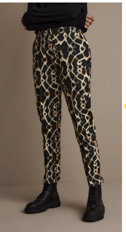 SUMMUM Trousers with print