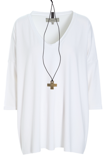 HENRIETTE STEFFENSEN V-neck Jersey Top (96083)