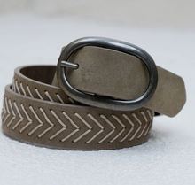 Load image into Gallery viewer, INDI &amp; COLD Leather Chevron Belt