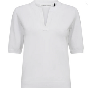 PIESZAK Eba Half Sleeve V Neck Knit Top